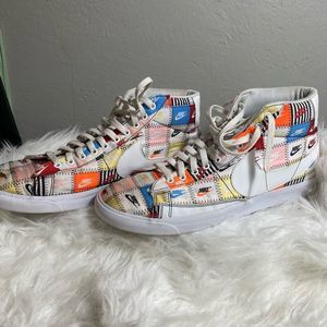 Nike Blazer Multi-Color Mid shoes Patchwork size 14